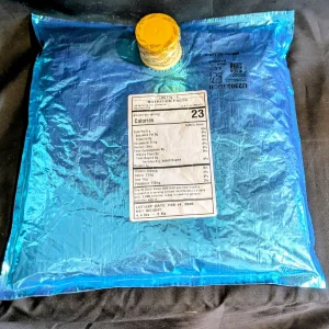 BLUE BAG 4.4LB ASEPTIC BLACKBERRY PUREE Dispenser Bag in Box Organic Aseptic Fruit Purees for Brewer Baker Ice Cream Maker